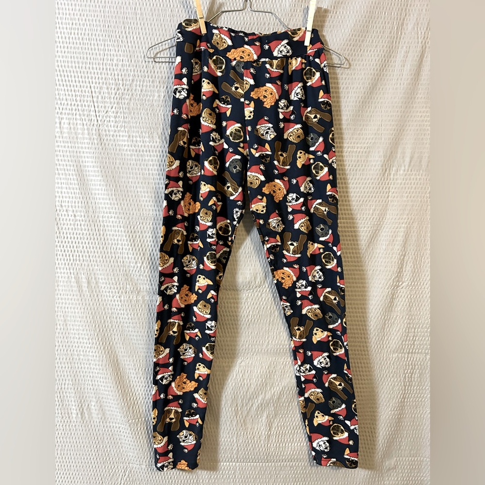 Women’s Christmas Pajama Bottoms with Dogs